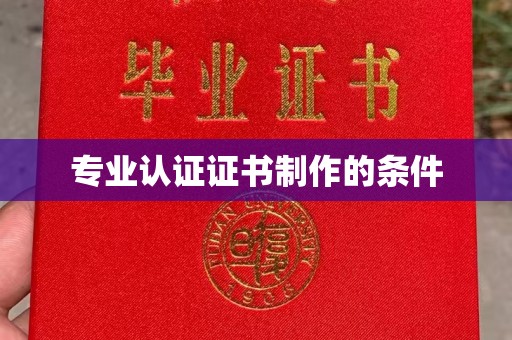 谢通门专业认证证书制作的条件