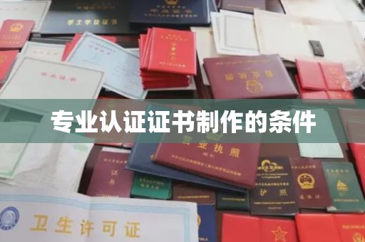 谢通门专业认证证书制作的条件