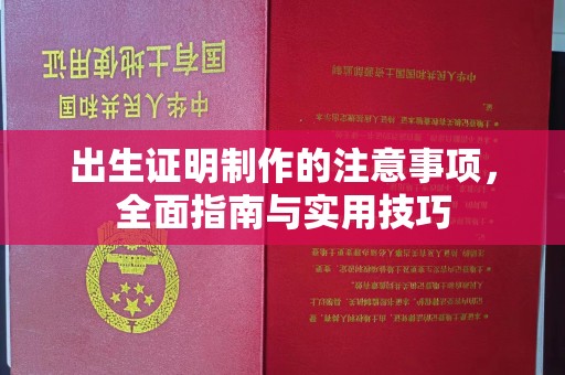 谢通门出生证明制作的注意事项，全面指南与实用技巧