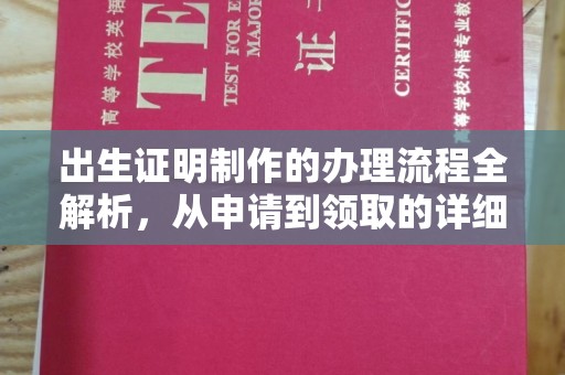 谢通门出生证明制作的办理流程全解析，从申请到领取的详细指南